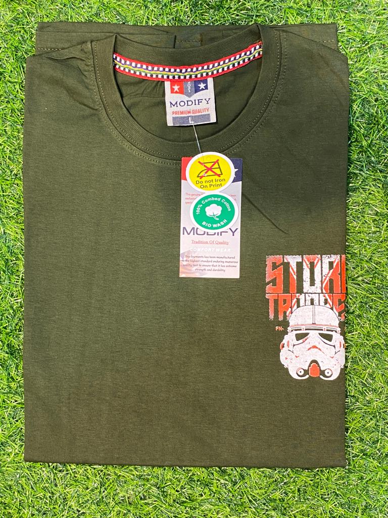 T-shirt For men DarkOliveGreen colour